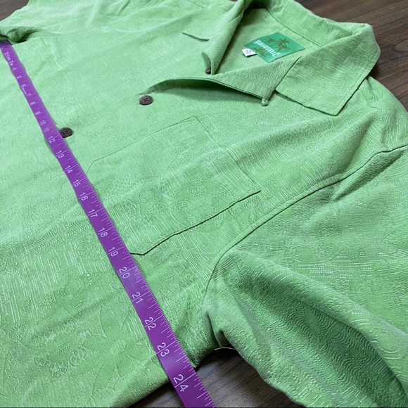 Margaritaville 100% Silk Button up Shirt Sz L - Picture 6 of 7
